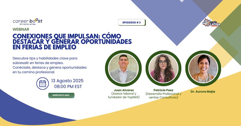 Webinar Conexiones que impulsan: cómo destacar y generar oportunidades en ferias de empleo